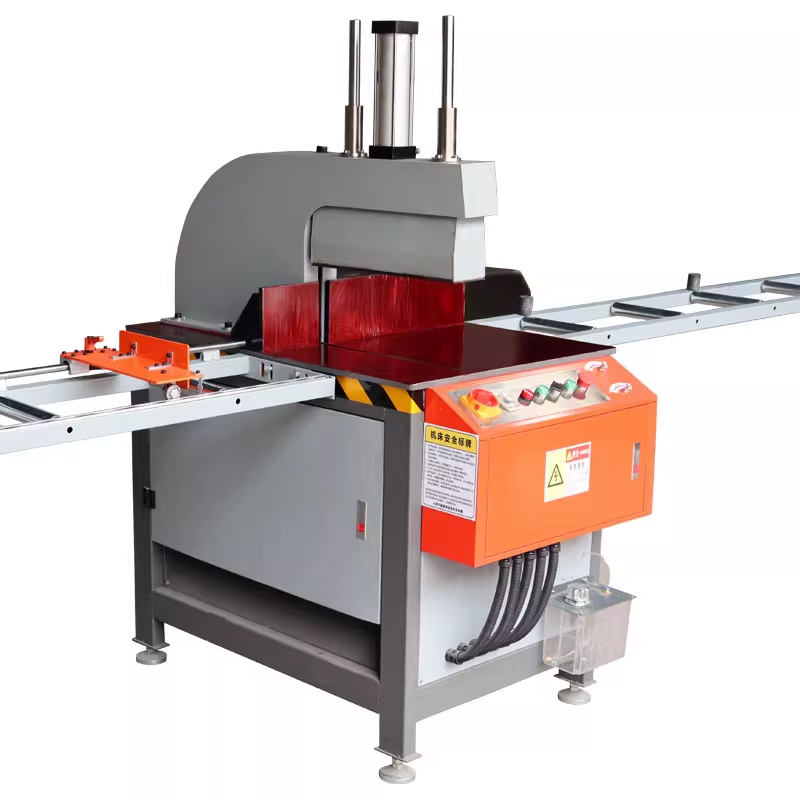 GEYU 455Q semi-automatic aluminum cutting machine with cutting angle of 45 degrees and 90 degrees is suitable for mass processing