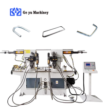 Three-dimensional Pipe Bending Machine Stainless Steel 38CNC Hydraulic Iron Pipe Semi-automatic Double-head Bending Machine