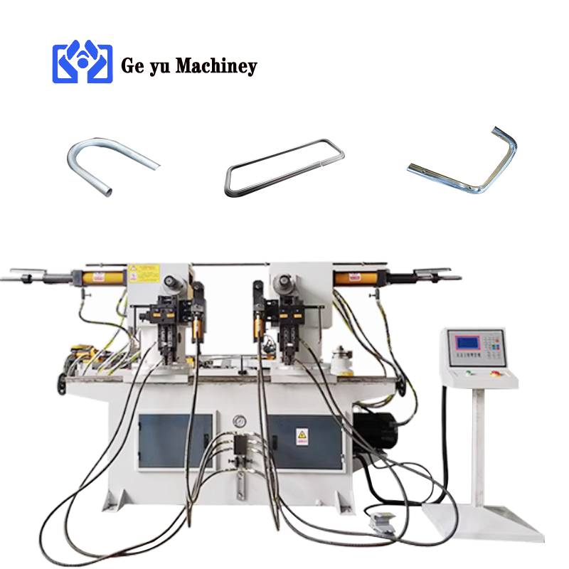 Three-dimensional Pipe Bending Machine Stainless Steel 38CNC Hydraulic Iron Pipe Semi-automatic Double-head Bending Machine