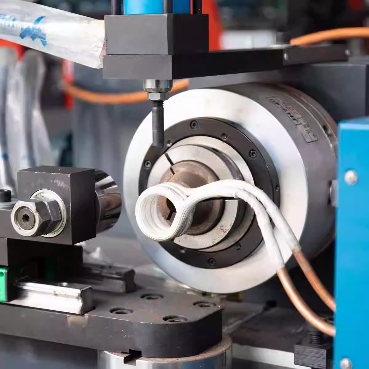 Tube End Forming Machine Sealing Machine With Auto Loading System Steel Pipe End Forming Machines