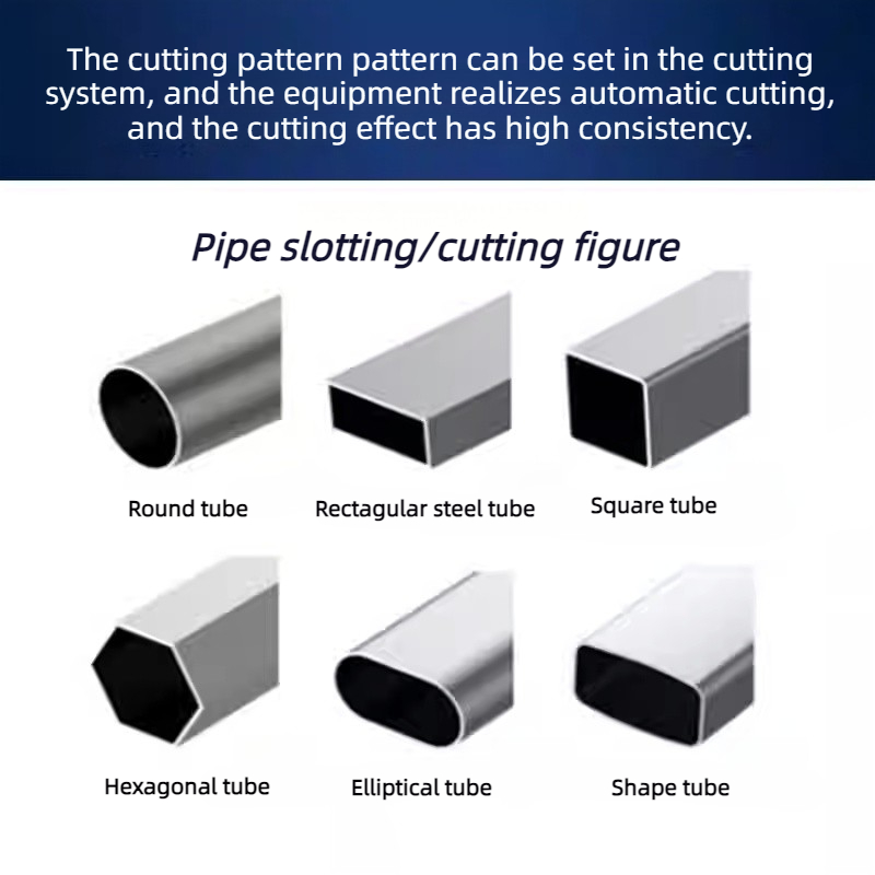 Fully automatic laser pipe cutting machine pipe grooving and cutting with high precision and no burrs