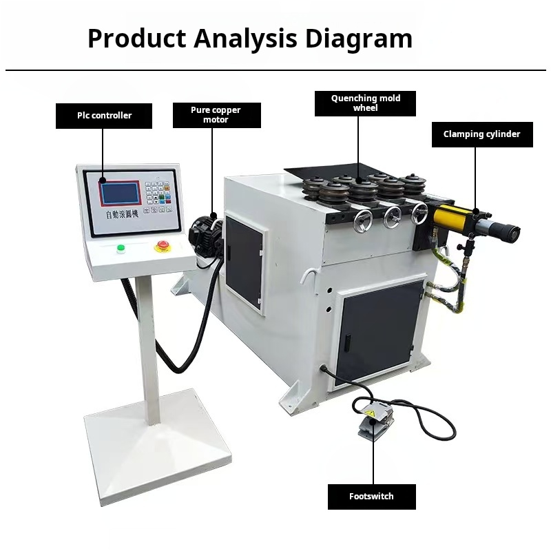 GEYU 80CNC Stainless Steel Servo Motor round Square Pipe and Tube Bending Machine for Rolling and Bending